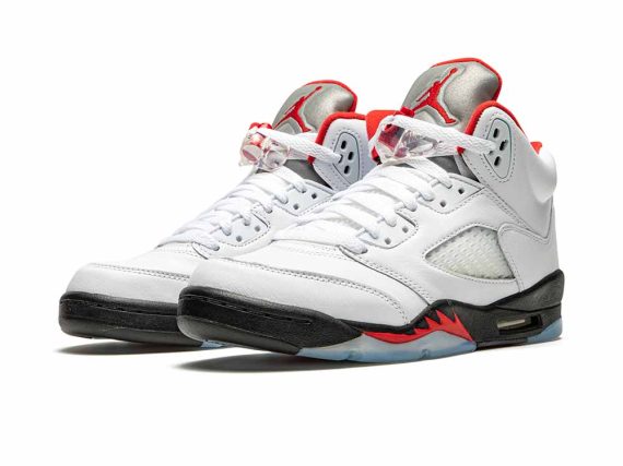 Youth Air Jordan 5 Retro GS “Fire Red Silver Tongue”