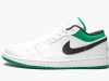 Air Jordan 1 Low White Lucky Green Black
