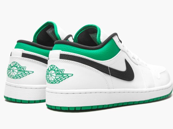 Air Jordan 1 Low White Lucky Green Black
