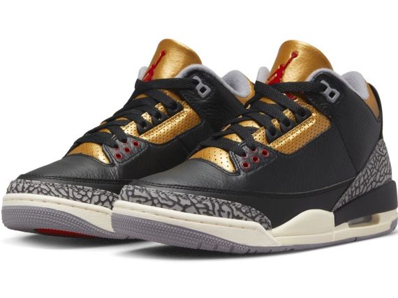 Femmes Air Jordan 3 WMNS Black Gold