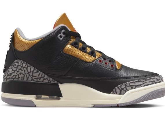 Femmes Air Jordan 3 WMNS Black Gold