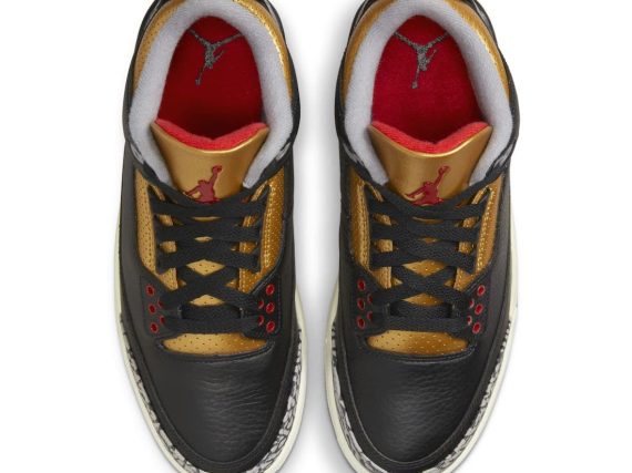 Femmes Air Jordan 3 WMNS Black Gold
