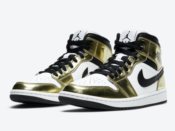 Air Jordan 1 Mid SE Metallic Gold