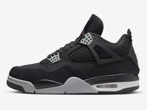 Air Jordan 4 Black Canvas