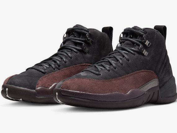 A Ma Mani??re x Air Jordan 12 Black Burgundy Crush