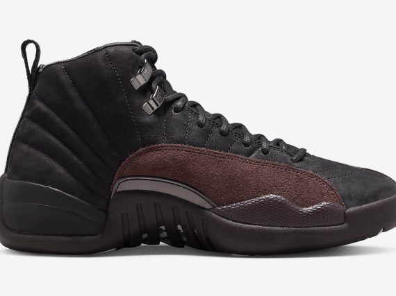 A Ma Mani??re x Air Jordan 12 Black Burgundy Crush