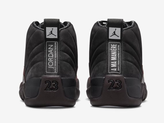 A Ma Mani??re x Air Jordan 12 Black Burgundy Crush