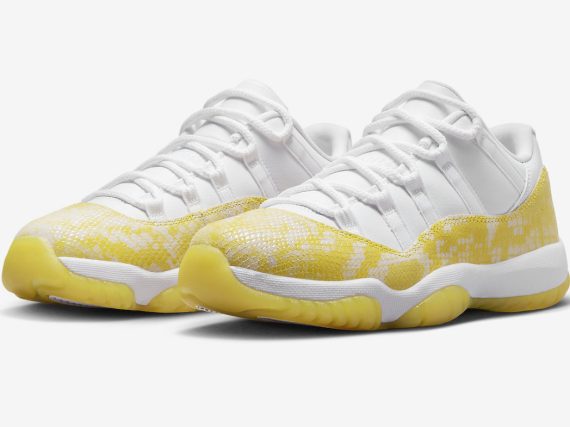 Air Jordan 11 Low WMNS Yellow Snakeskin