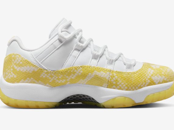 Air Jordan 11 Low WMNS Yellow Snakeskin