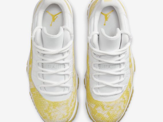 Air Jordan 11 Low WMNS Yellow Snakeskin