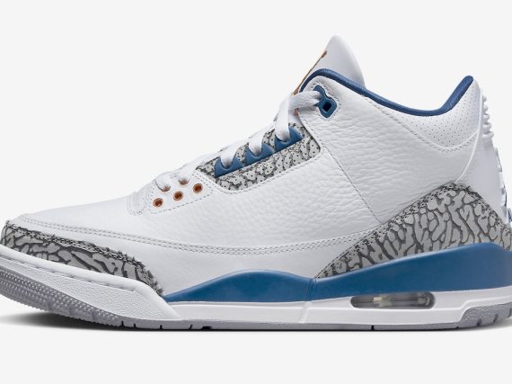 Air Jordan 3 Wizards White True Blue