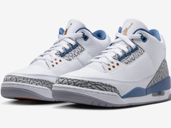 Air Jordan 3 Wizards White True Blue