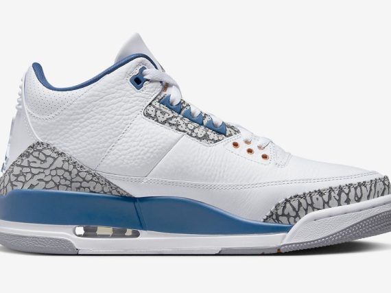 Air Jordan 3 Wizards White True Blue