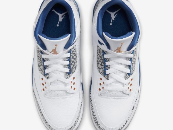 Air Jordan 3 Wizards White True Blue