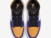Air Jordan 1 Mid Lakers Purple Yellow