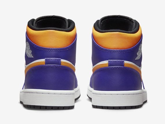 Air Jordan 1 Mid Lakers Purple Yellow