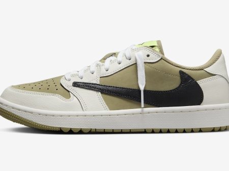 Travis Scott x Air Jordan 1 Low Golf Olive
