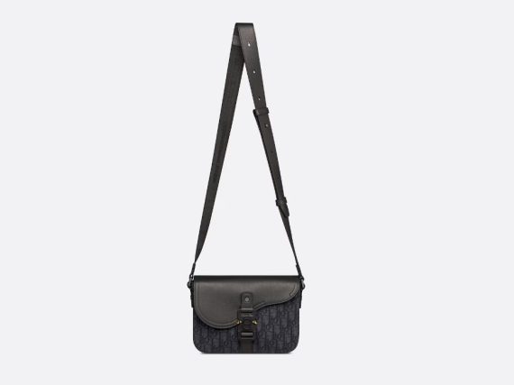 Small Saddle Messenger Bag with Flap