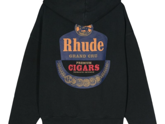 RHUDE Grand CRU Hoodie Black