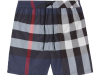 Check Swim Shorts in Carbon blue