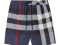 Check Swim Shorts in Carbon blue