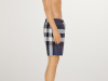 Check Swim Shorts in Carbon blue
