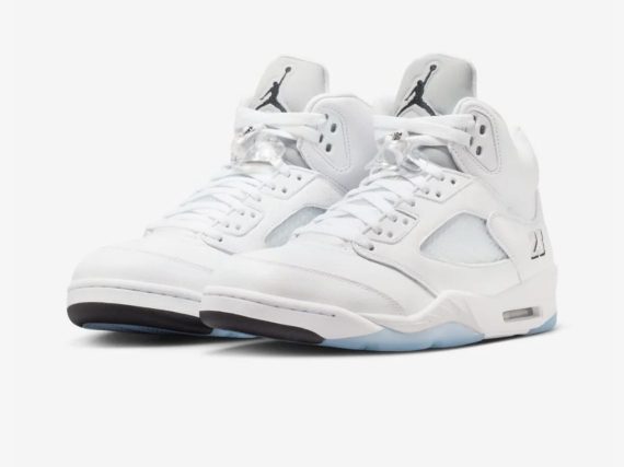 Air Jordan 5 White Metallic